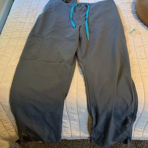 Gray Med Couture scrub bottoms